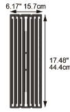 Чугунная решетка (1 шт 15.8x44 см) для грилей Baron, Broil King