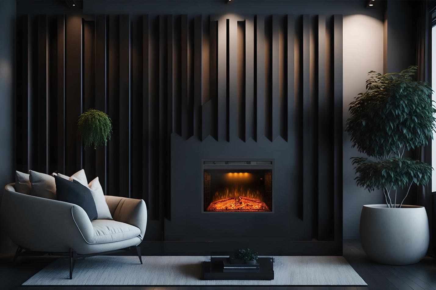 электрокамин с функцией обогрева