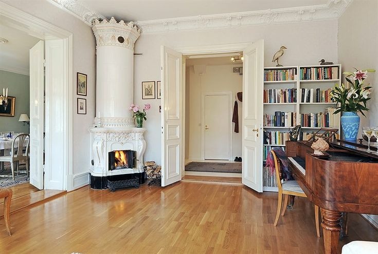 квартира в старом фонде с камином