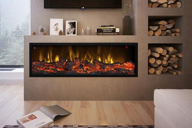 электрокамин в гостиной