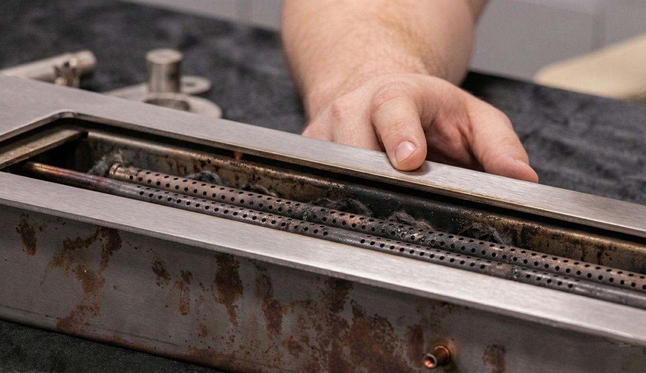 матовый нагар на стенках топливного блока