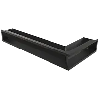 Решетка Kratki Luft угловая левая 400х800х120 черная, 45S