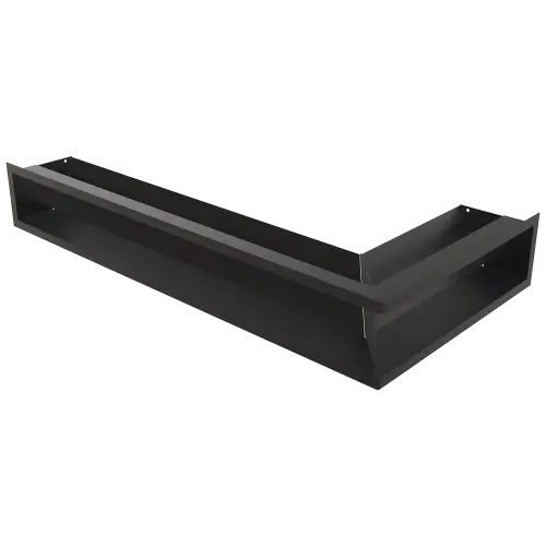 Решетка Kratki Luft угловая левая 400х800х120 черная, 45S