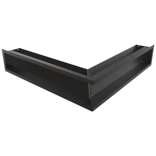 Решетка Kratki Luft SF (Slim) угловая стандарт 560х560х120 черный, 45S