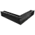 Решетка Kratki Luft SF (Slim) угловая стандарт 560х560х120 черный, 45S