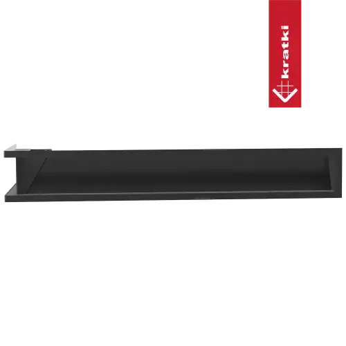 Решетка Kratki Luft SF (Slim) угловая правая 400х800х120 черная, 45S фото 6