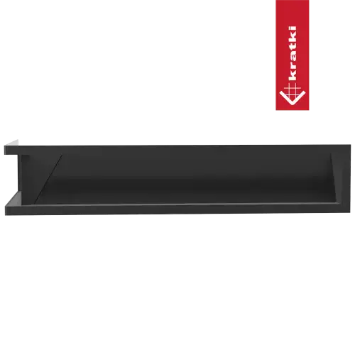 Решетка Kratki Luft SF (Slim) угловая правая 400х600х120 черная, 45S фото 6