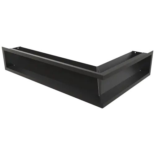 Решетка Kratki Luft SF (Slim) угловая левая 600х400х120 черная, 45S