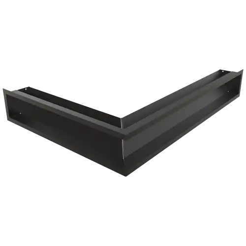 Решетка Kratki Luft SF (Slim) угловая левая 766х547х120 черная, 45S