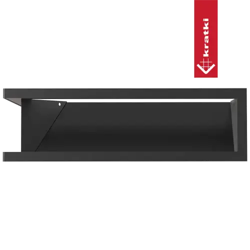 Решетка Kratki Luft SF (Slim) угловая левая 400х800х120 черная, 45S фото 6