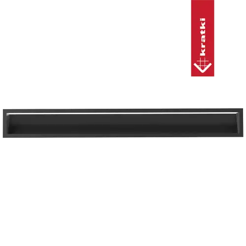 Решетка Kratki Luft SF (Slim) 120х1000 черная, 45S фото 4