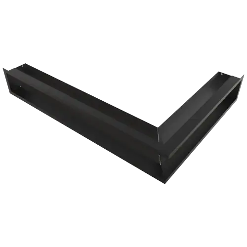 Решетка Kratki Luft SF (Slim) угловая правая 547х766х120 черная, 45S
