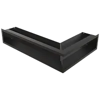 Решетка Kratki Luft угловая левая 600х400х120 черная, 45S