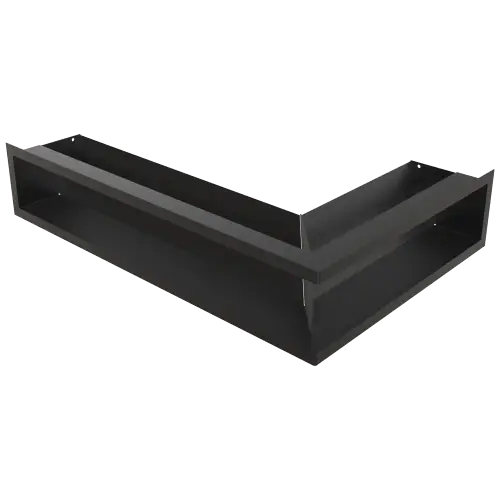 Решетка Kratki Luft угловая левая 600х400х120 черная, 45S