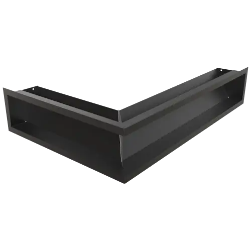 Решетка Kratki Luft SF (Slim) угловая правая 400х600х120 черная, 45S