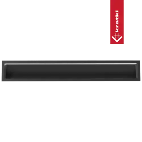 Решетка Kratki Luft SF (Slim) 120х800 черная, 45S фото 4